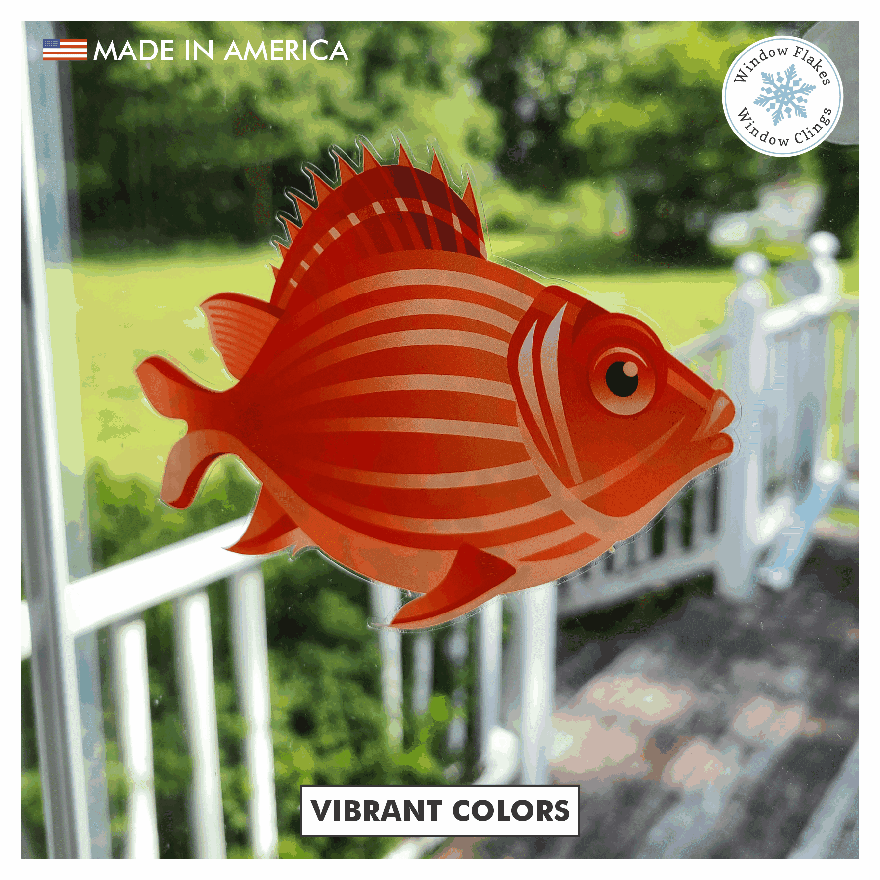 Tropical Fish Window Clings | Fish Window Decals/Stickers – Window Flakes