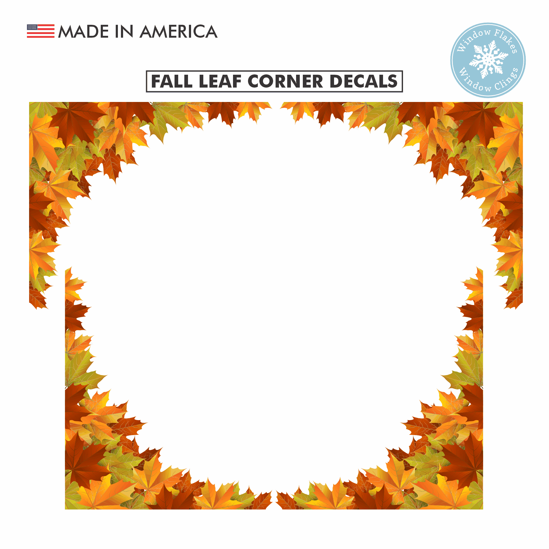 fall leaf corner border