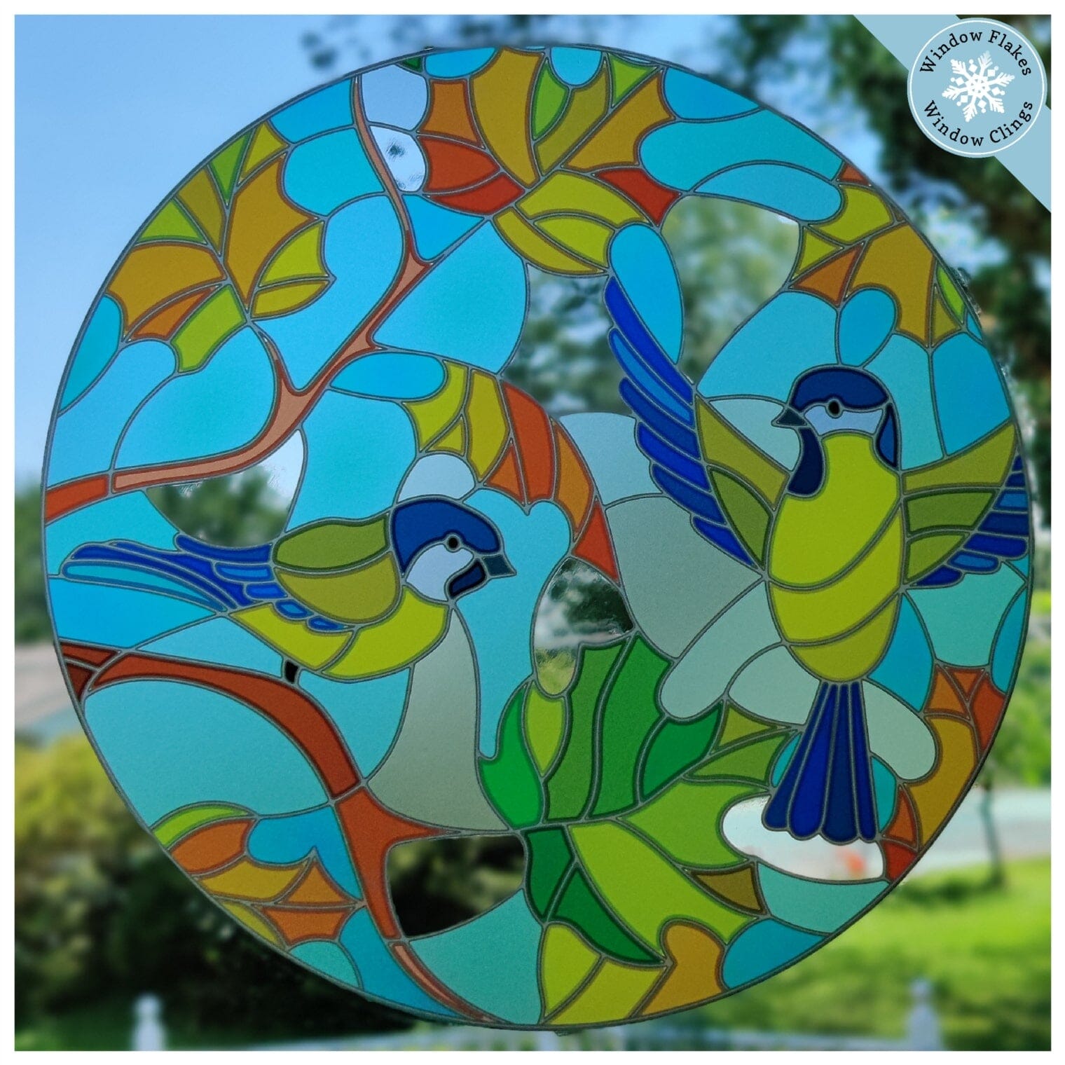 Birds Stained Glass, Stain Glass Paints 