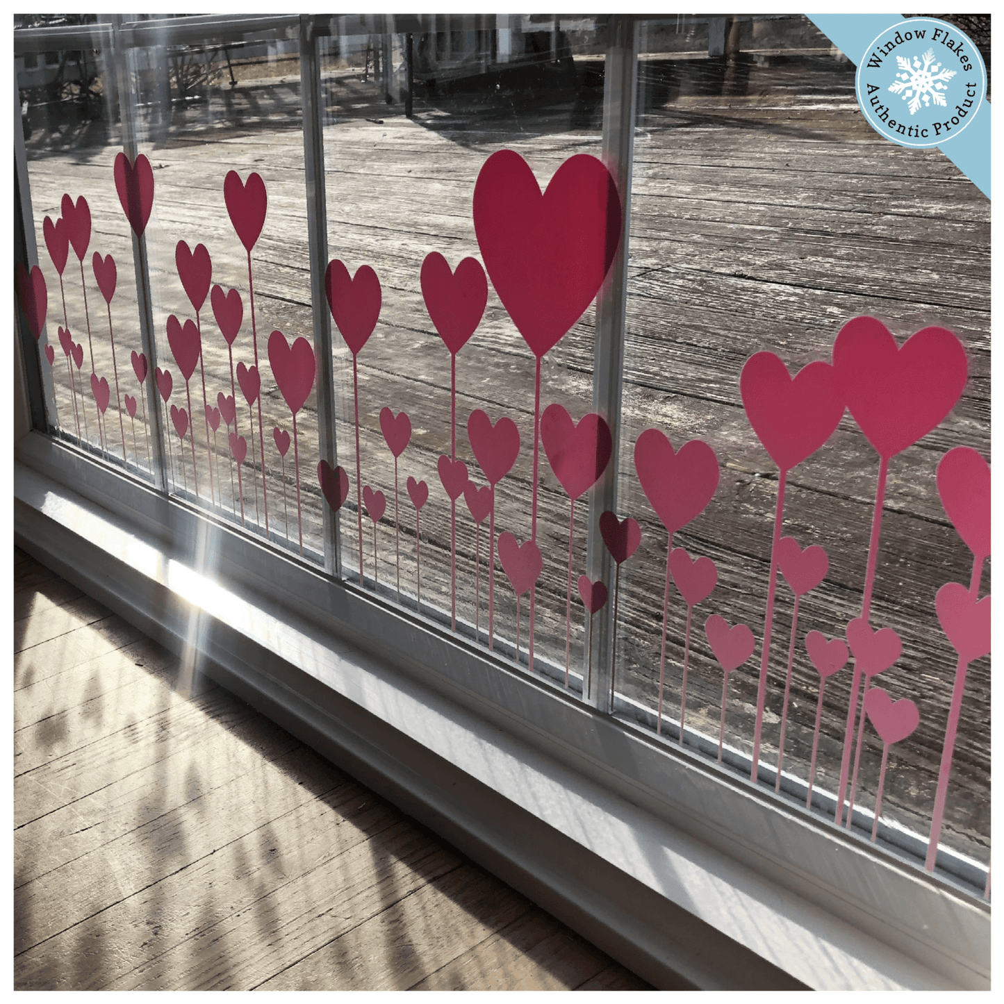 Valentine's Day Window Clings  Heart Decorations & Decals – Window Flakes