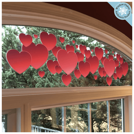 LSTUSA Valentines Day Window Clings Colorful Heart Shaped Reusable Static  Window Stickers For Valentines Day Decor Valentines Decorations For The  Home Bathroom Office